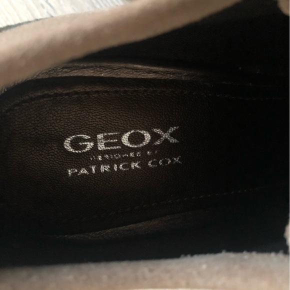 Geox x Patrick Cox Suede Wedge Heel Shoes in Beige Size 39EU Made in Italy - Picture 9 of 10